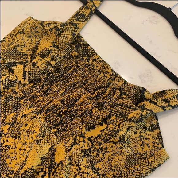 New Evereve sanctuary gold and black snakeskin midi sundress - Picture 6 of 14